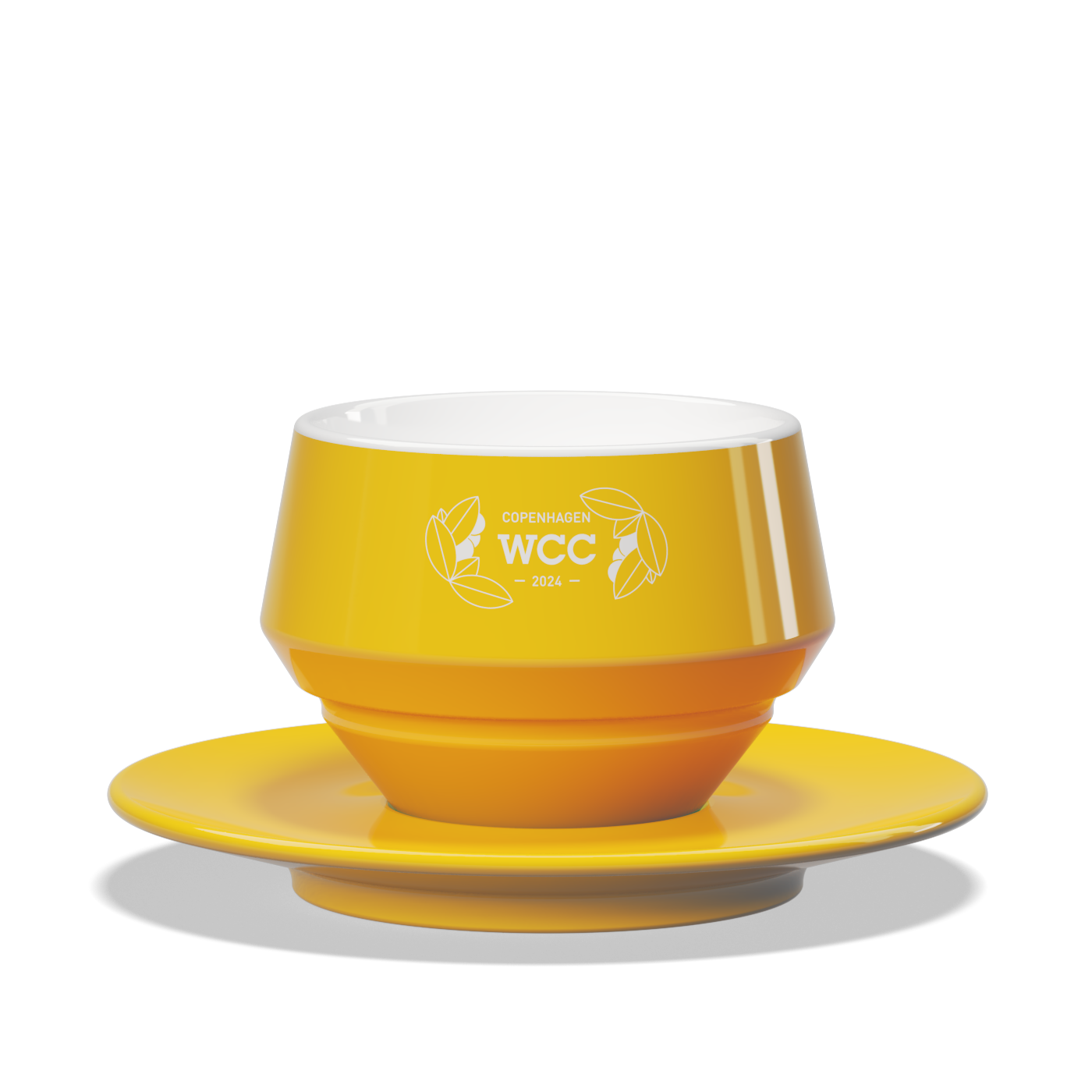 1 x Maniko Milk Cup with Saucer - WLAC Copenhagen 2024 Official Mug