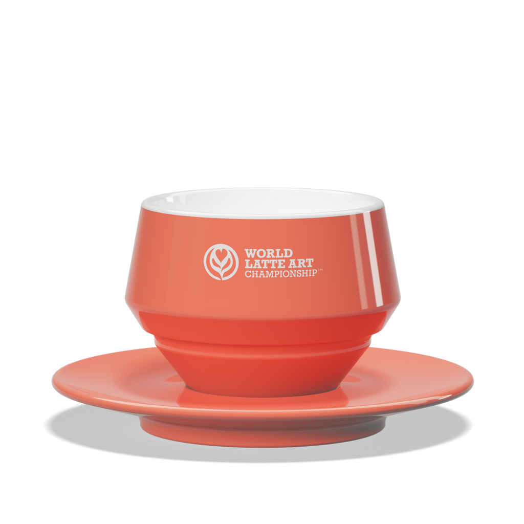 1 x Maniko Milk Cup with Saucer - WLAC Copenhagen 2024 Official Mug