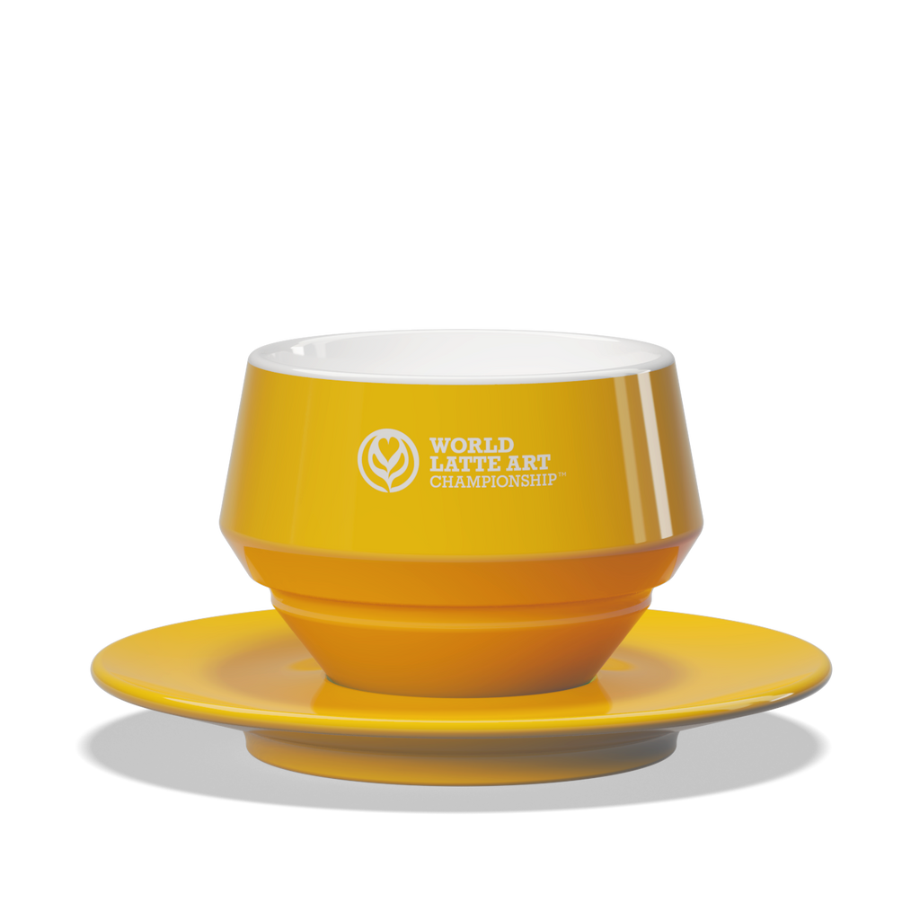 1 x Maniko Milk Cup with Saucer - WLAC Geneve 2025 Official Mug