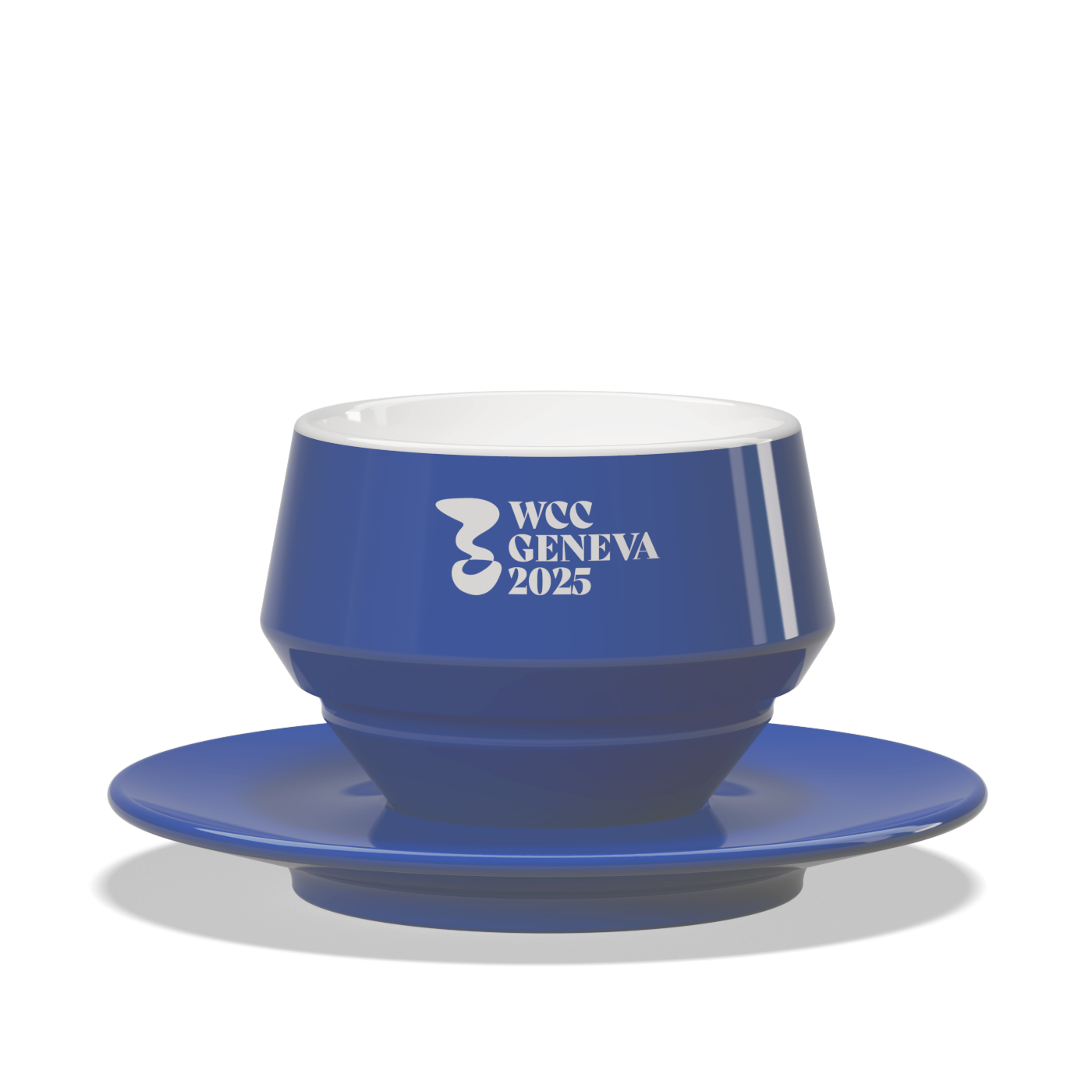 1 x Maniko Milk Cup with Saucer - WLAC Geneve 2025 Official Mug