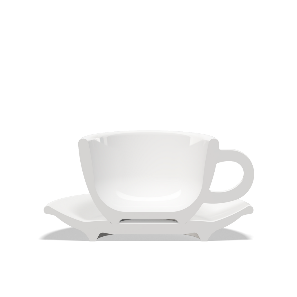 1 x Tulipano Cappuccino Cup with Saucer