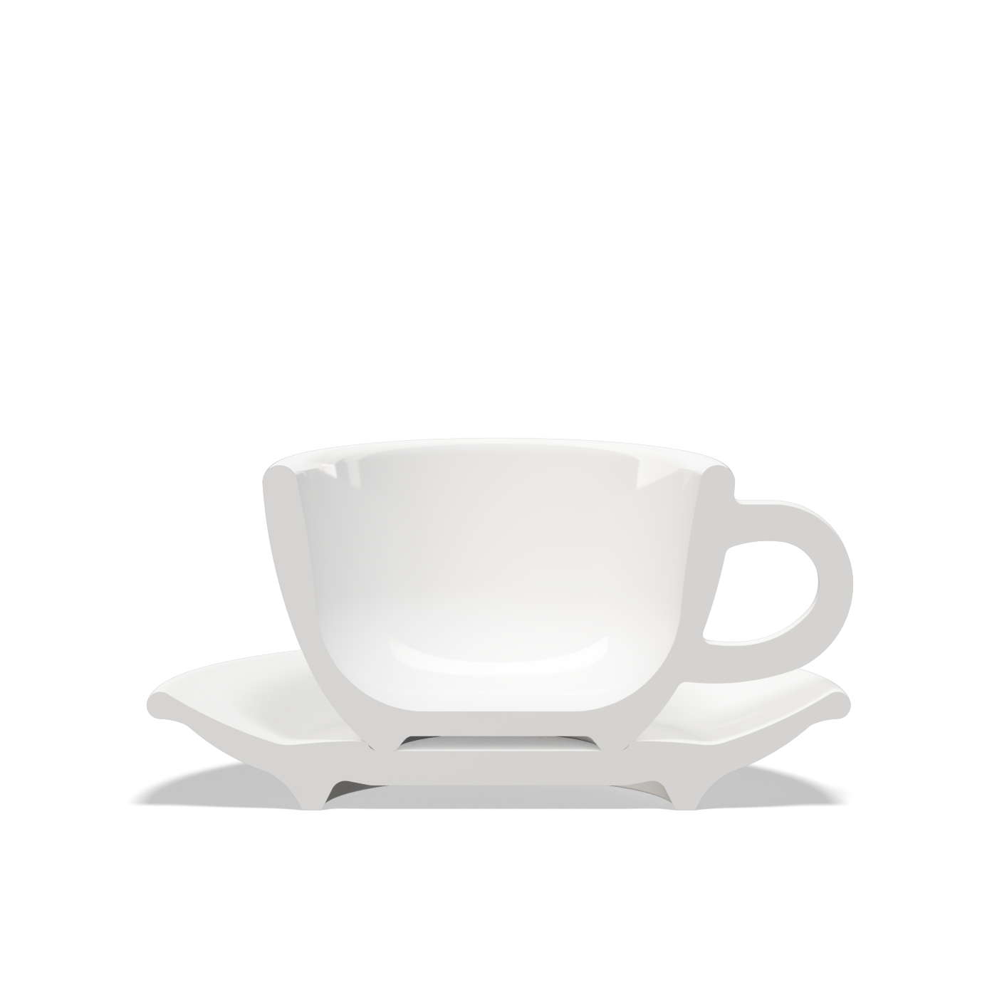 1 x Tulipano Cappuccino Cup with Saucer