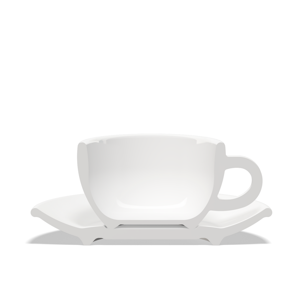 1 x Tulipano Milk Cup 260cc with Saucer