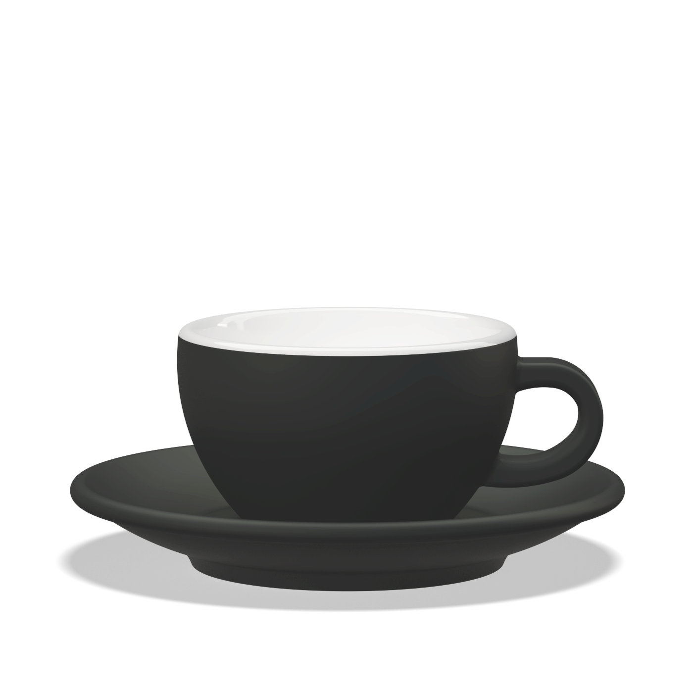 1 x Tulipano Milk Cup 260cc with Saucer