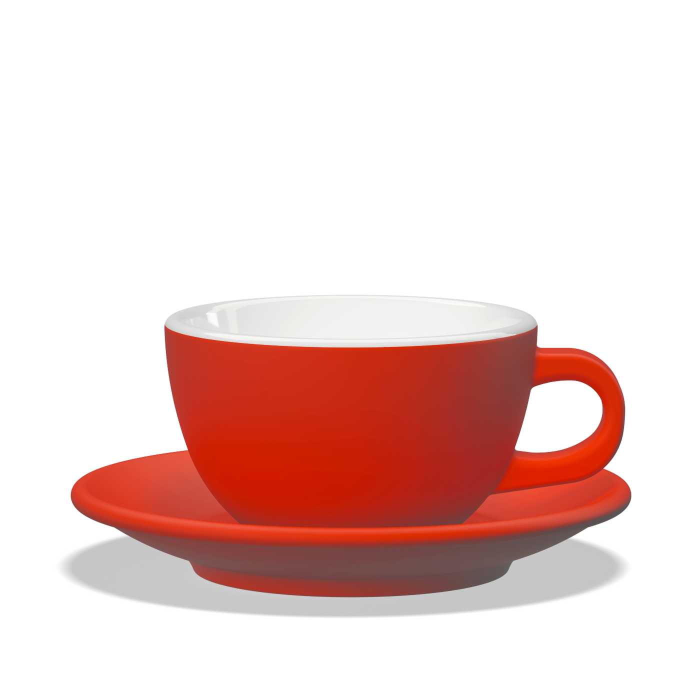 1 x Tulipano Milk Cup 300cc with Saucer