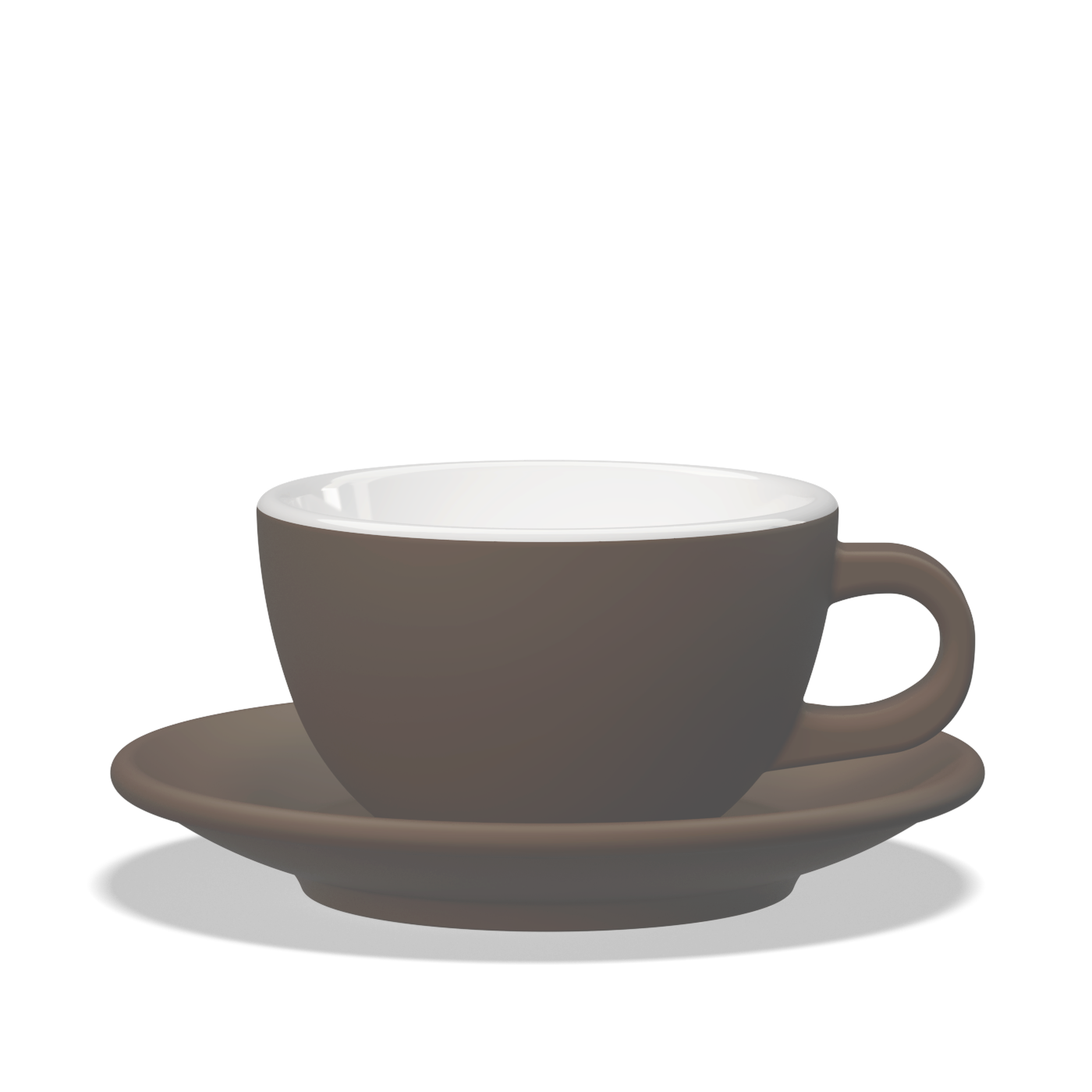1 x Tulipano Milk Cup 300cc with Saucer